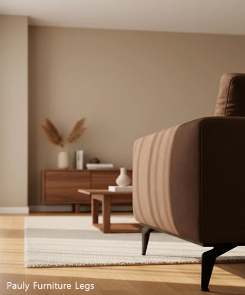 Modern Metal Furniture Legs, matte Black for contemporary, a refined Gold to inject a touch of luxury