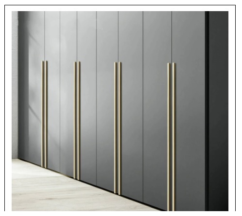 Luxury-hotel-wardrobe-featuring-Vista-long-architectural-pull-handles