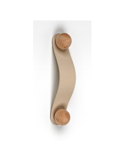 Handmade leather pulls, leather strap handles, cabinet hardware, modern interior design, natural wooden knobs, luxury furniture pulls.